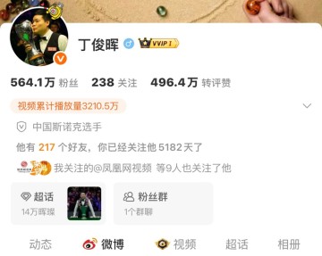 亚博-丁俊晖粉丝晒图证5182天关注历程|斯诺克|抱一抱|球迷_新浪体育_新浪新闻
